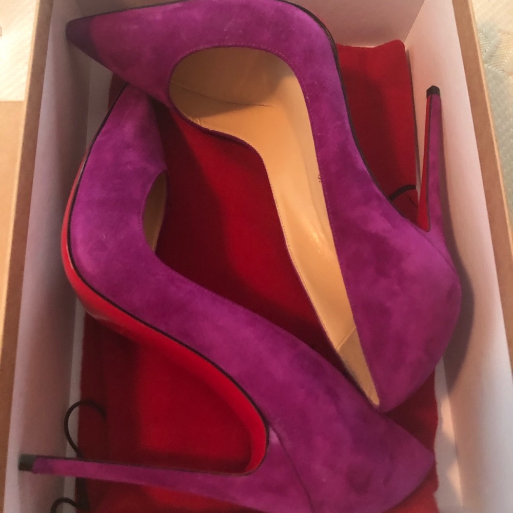 Christian Louboutin So Kate 120 Velour Pumps